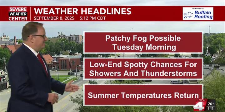 After a long stretch of fall-like temperatures, the summer warmth returns this week