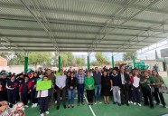 Navarro inaugura aula y techado en la Telesecundaria “Lázaro Cárdenas”