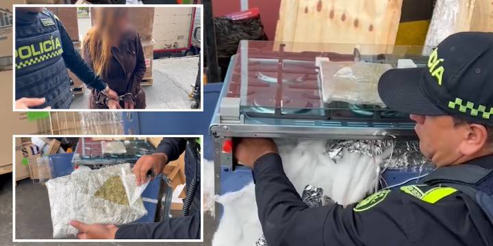 Hombre que pretendía enviar 21 kilos de marihuana ocultos en una estufa desde Bogotá a San Andrés fue capturado en aeropuerto El Dorado