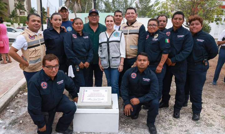 Avanza construcción del primer Centro de Servicios de Emergencias de Costa Mujeres