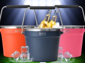 YETI's ice bucket is perfect for tailgating — grab this Rambler essential before the big game