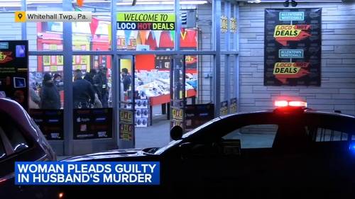 Woman pleads guilty in husband's murder outside store in Whitehall Township, Lehigh County