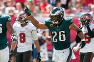 Eagles hold on against Bucs for another wild win