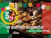 Hasta 5 kilos de sobrepeso y 6 mil pesos por cena familiar en fiestas patrias