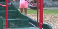 Student stuck by needle on school playground