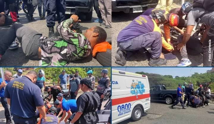 Mototaxista resultó herido al impactar con un vehículo en Puerto Cabello