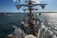 Regresa buque 'Cuauhtémoc' a NY tras pruebas en mar