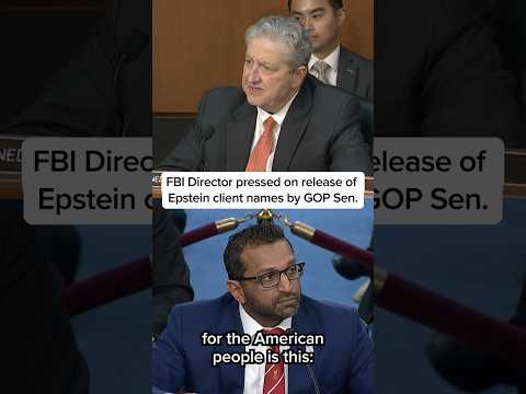 FBI Director pressed on release of Epstein client names by GOP Sen.