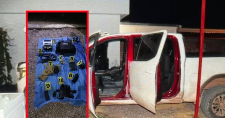 Aseguran armas, narcóticos y vehículos en Altar