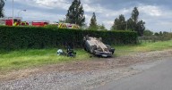 Bebé de cuatro meses en riesgo vital tras volcamiento de auto en la Ruta 78