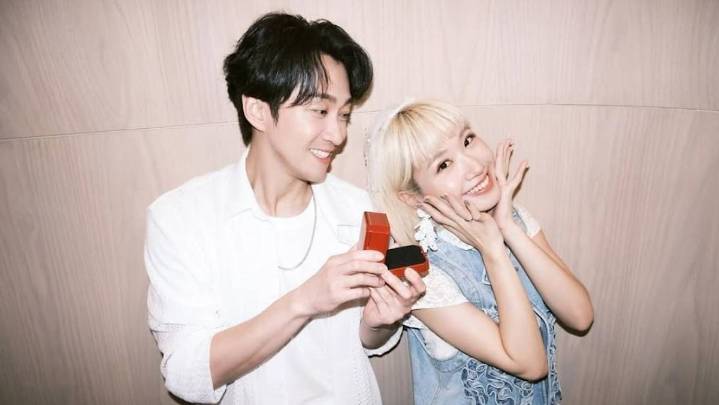 Taiwanese hosts Lulu Huang and Hank Chen Han-dian surprise fans with marriage reveal