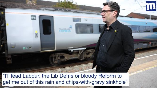 Burnham up for anything that gets him out of Manchester