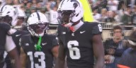 Michigan State is tied with Boston College in the fourth quarter