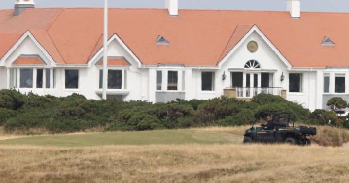 Man, 24, arrested in London after damage at Donald Trump's Scotland golf course