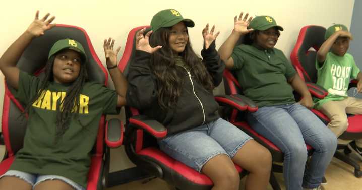 Baylor, Big 12 Conference, and partners gift $50K wellness space to J.H. Hines Elementary