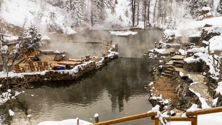 This Japan-like haven near an underrated Colorado town is an off-the-grid resort with stone masonry and natural hot springs.