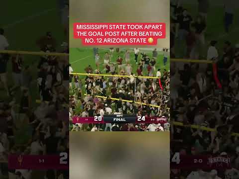 Down go the uprights 😳