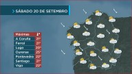 Tarde fresca de alternancia de nubes e claros