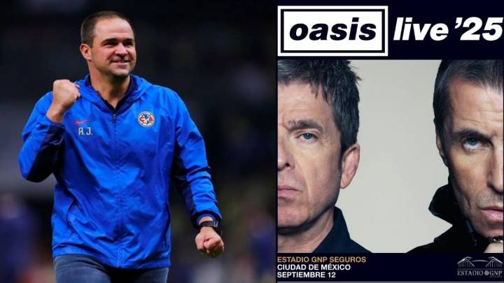 André Jardine asiste al concierto de Oasis en CDMX, previo al América vs Chivas