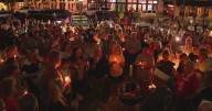 Mourners gather at a North Texas  vigil to remember Charlie Kirk
