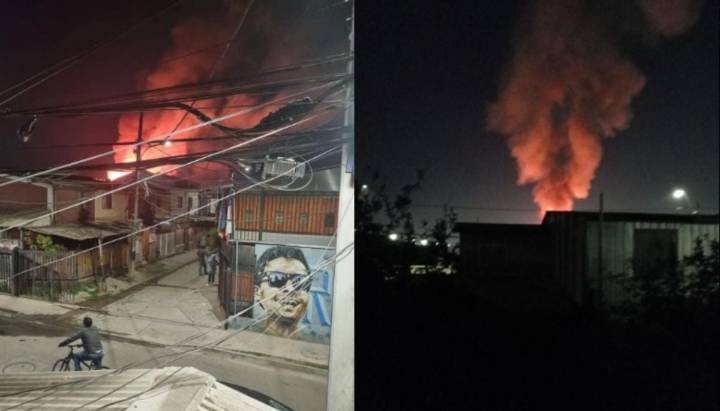 Fatal incendio en Maipú: hombre falleció y al menos 6 casas fueron consumidas por las llamas