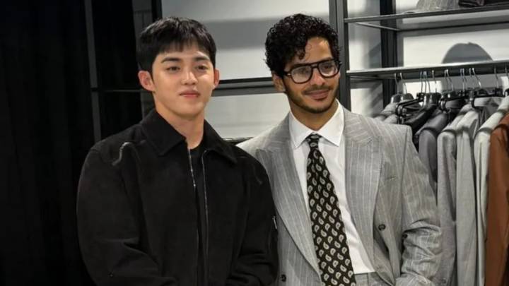 S.Coups and Ishaan Khatter crossover seen at Milan Fashion Week, SEVENTEEN member walks...