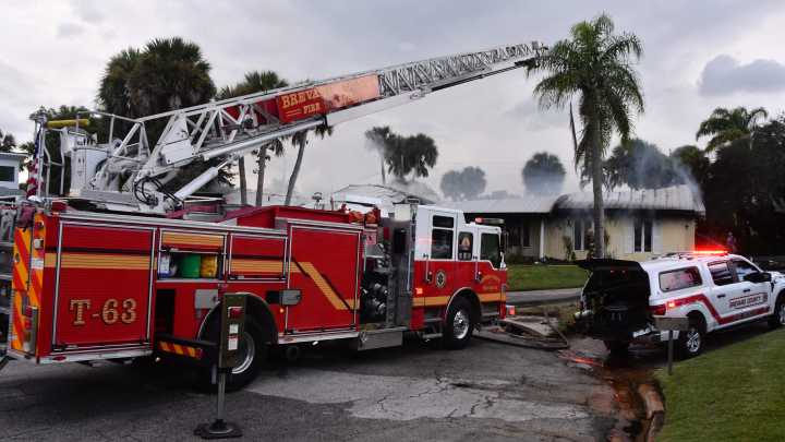 Photos: Fire causes heavy damage to Indialantic home