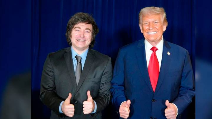 Trump: "Milei es muy buen amigo, luchador y ganador y tiene mi respaldo total para la reelección como presidente"