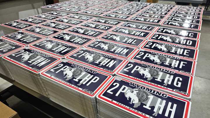 Shortage Of Wyoming’s New License Plates Has Counties Scrambling