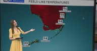 "Feels-like" temperatures reach near 100 degrees in South Florida on Friday
