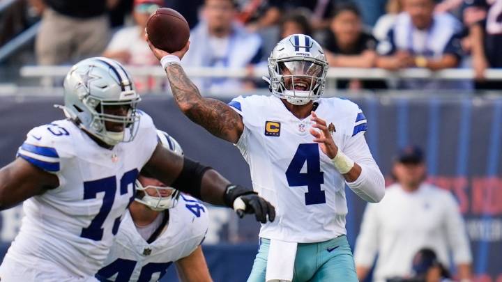 Caleb Williams ties career high with 4 TD passes, Ben Johnson gets 1st win as Bears beat Cowboys