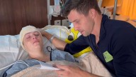 Erin Bates Paine's husband chokes back tears as he reads letter from daughter to pain