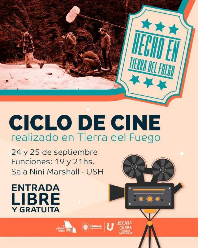 Cine fueguino en pantalla grande: Ushuaia celebra el ciclo “Hecho en Tierra del Fuego”