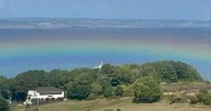 Rare ‘flat rainbow’ phenomenon spotted