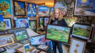 Ryder Cup painter Elaine Thompson learned on crayons and TV