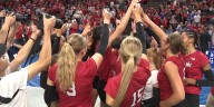 No. 1 Nebraska volleyball defeats No. 18 Creighton in five sets before record