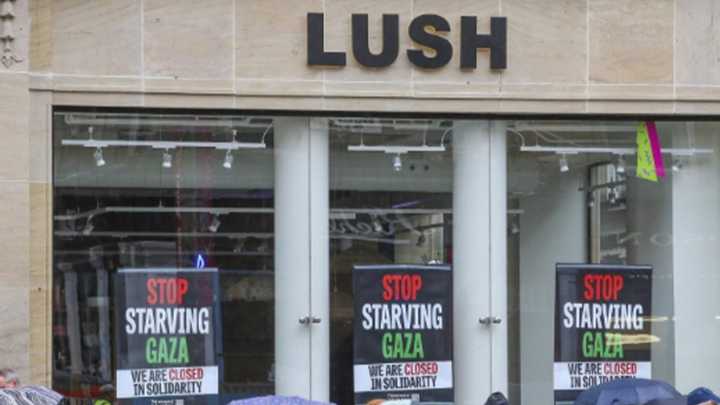 UK cosmetics chain closes all shops in Gaza protest