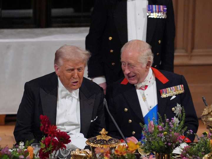 Pollo relleno, helado y un whisky de 50.000 euros: detalles del banquete de Estado para Donald Trump en el castillo de Windsor