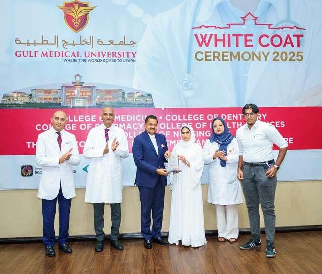 Gulf Medical University welcomes 1,189 future healthcare professionals at White Coat Ceremony 2025