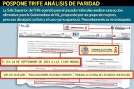 Decidirá cada partido paridad en Gubernatura