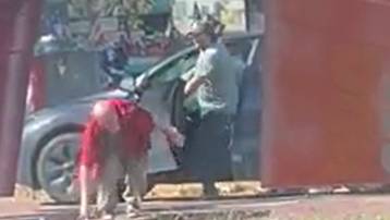 VIDEO: Fight over flag near Pulse memorial ends with kick to face