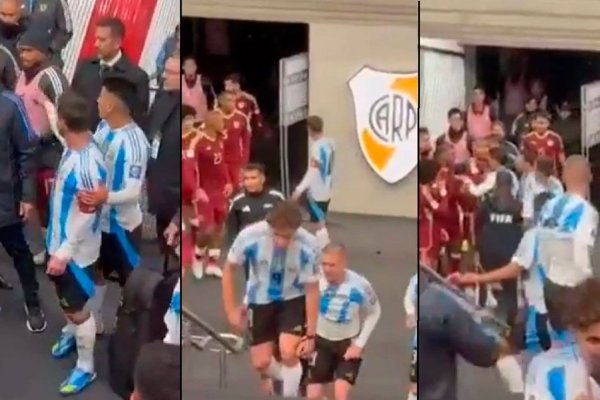 La pelea de Messi con Tomás Rincón en el túnel del Monumental que no se vio