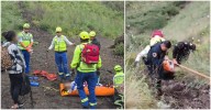 Rescatan a un hombre que cayó al interior del cráter del volcán Xitle