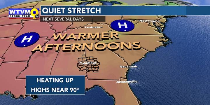 Toasty afternoons ahead