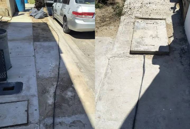 Niños y peatones en peligro por cable eléctrico expuesto en colonia de San José del Cabo