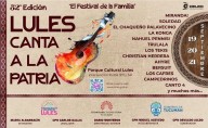 Cartelera de la 52° edición de “Lules Canta a la Patria”