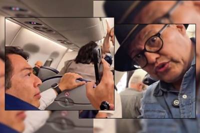 Mario Delgado, Titular de la SEP, se pelea con periodista tras ser “acosado” durante vuelo retra…