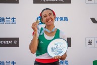 Kenia Lechuga logra bronce en Mundial de Remo Shanghái 2025