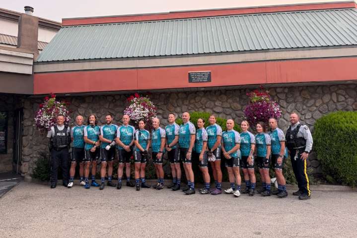 'Touches the hearts': Southeast District officers begin Cops for Kids ride in Kelowna