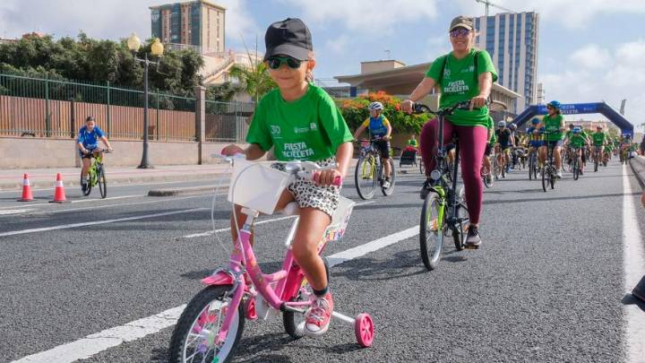Fiesta de la bici en Las Palmas de Gran Canaria